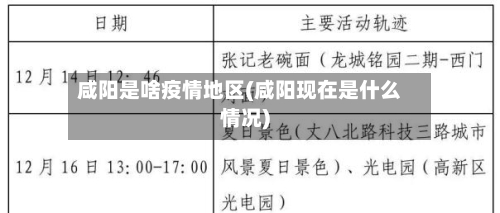 咸阳是啥疫情地区(咸阳现在是什么情况)-第2张图片