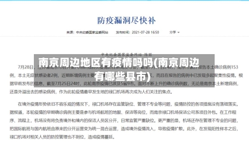 南京周边地区有疫情吗吗(南京周边有哪些县市)