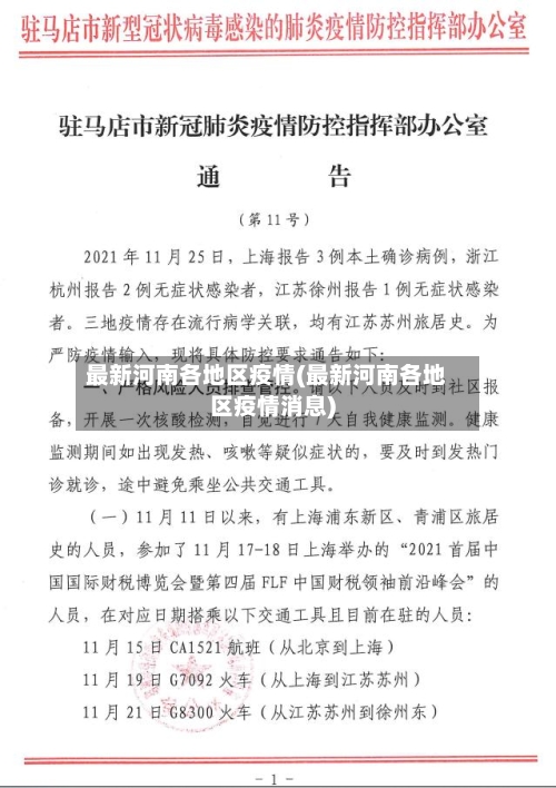 最新河南各地区疫情(最新河南各地区疫情消息)