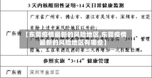 【东莞疫情最新的风险地区,东莞疫情最新的风险地区有哪些】-第2张图片