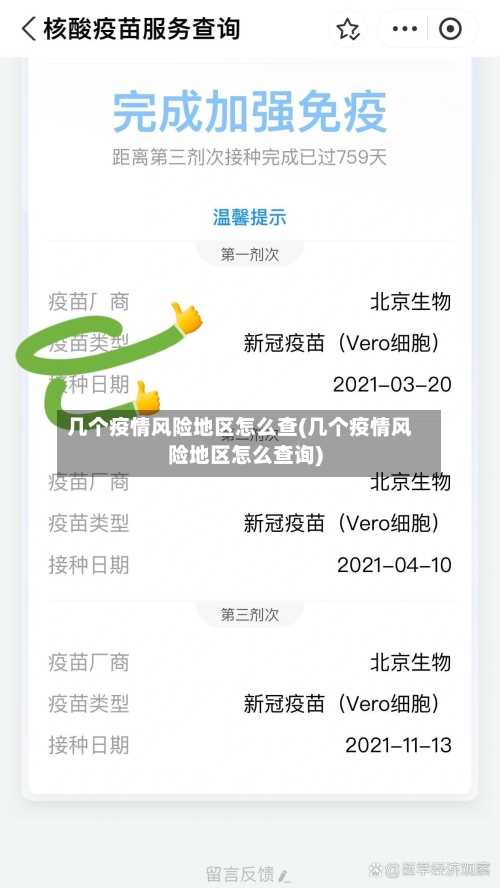 几个疫情风险地区怎么查(几个疫情风险地区怎么查询)